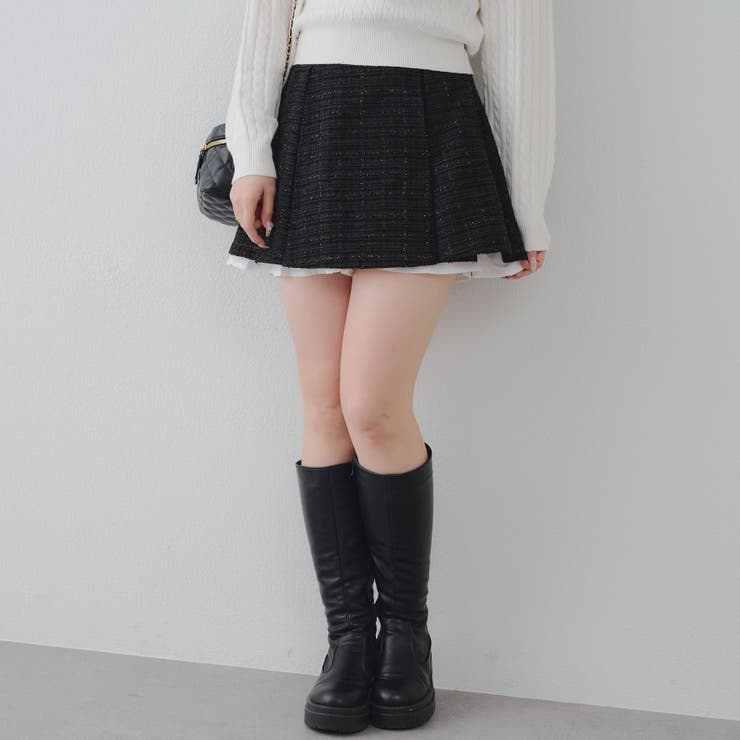 【セットアップ対応】ツイード裾チラリミニスカート | RMAF　NICE CLAUP / OLIVE des OLIVE | 詳細画像22 