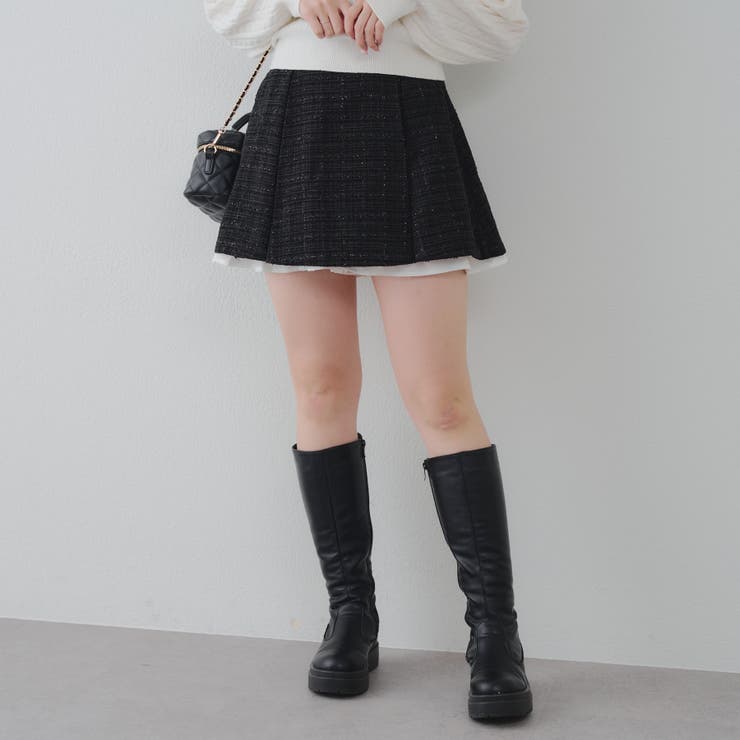 【セットアップ対応】ツイード裾チラリミニスカート | RMAF　NICE CLAUP / OLIVE des OLIVE | 詳細画像23 