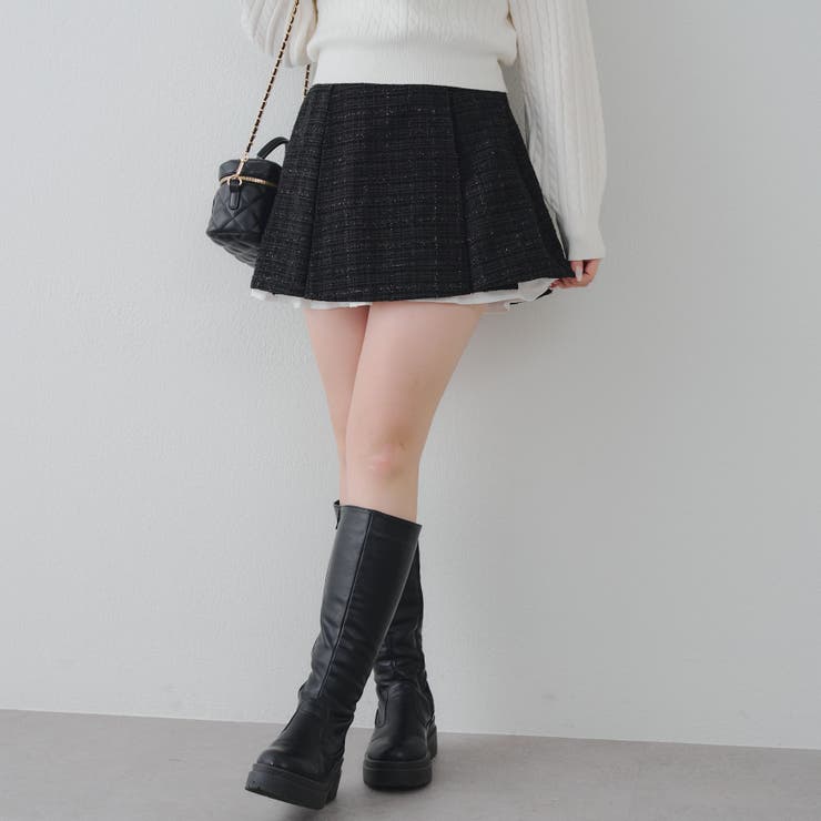 【セットアップ対応】ツイード裾チラリミニスカート | RMAF　NICE CLAUP / OLIVE des OLIVE | 詳細画像24 