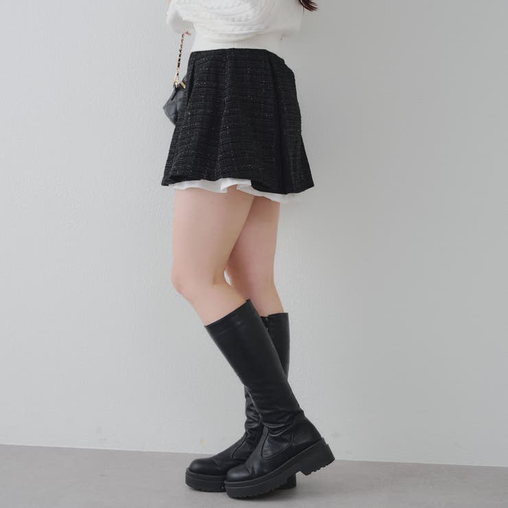 【セットアップ対応】ツイード裾チラリミニスカート | RMAF　NICE CLAUP / OLIVE des OLIVE | 詳細画像25 