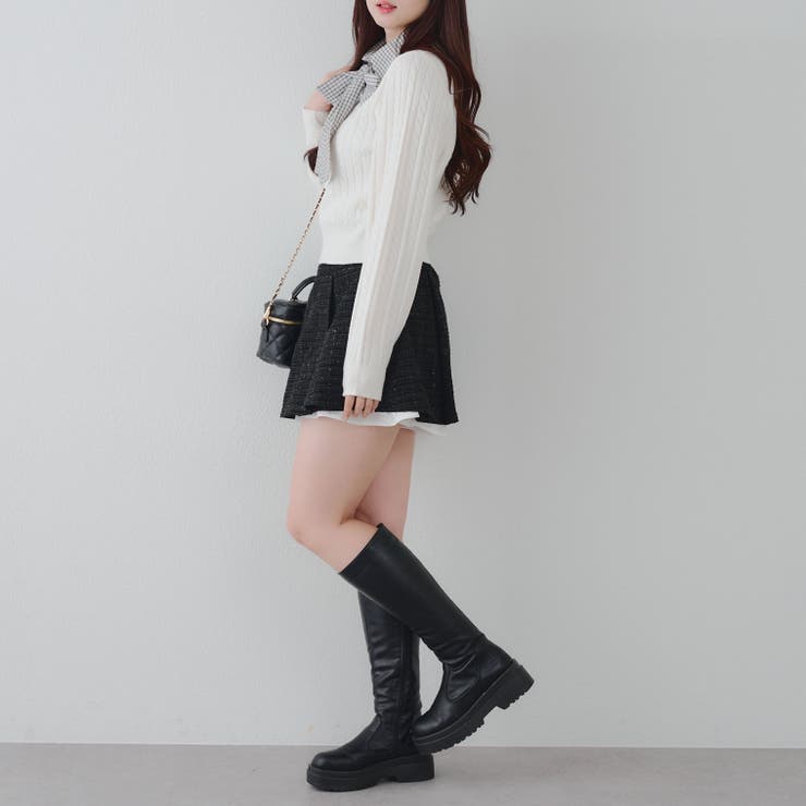 【セットアップ対応】ツイード裾チラリミニスカート | RMAF　NICE CLAUP / OLIVE des OLIVE | 詳細画像31 