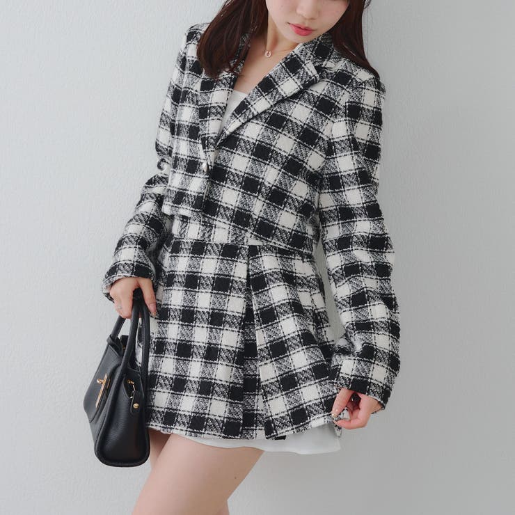 【セットアップ対応】ツイード裾チラリミニスカート | RMAF　NICE CLAUP / OLIVE des OLIVE | 詳細画像3 