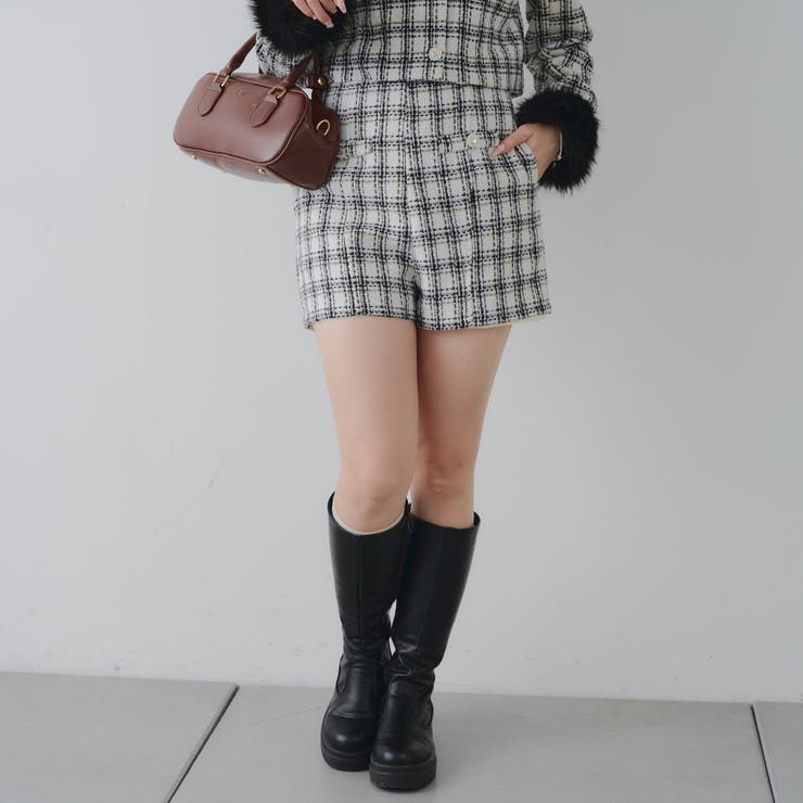 【Holiday collection】ツイードショートパンツ | NICE CLAUP / OLIVE des OLIVE　OUTLET | 詳細画像8 