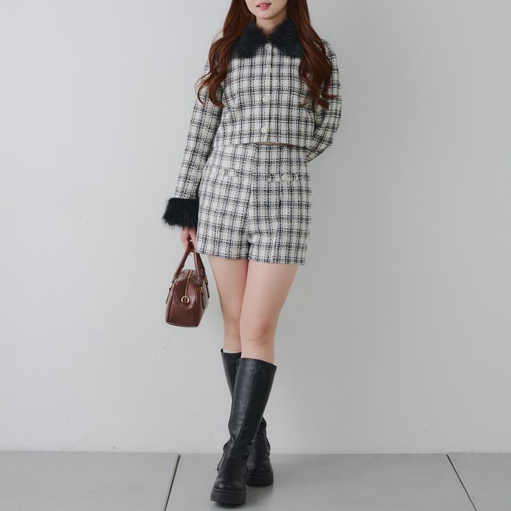 【Holiday collection】ツイードショートパンツ | NICE CLAUP / OLIVE des OLIVE　OUTLET | 詳細画像14 