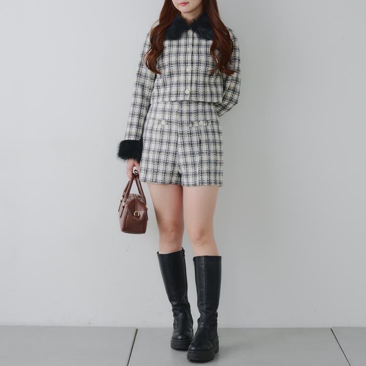 【Holiday collection】ツイードショートパンツ | NICE CLAUP / OLIVE des OLIVE　OUTLET | 詳細画像17 