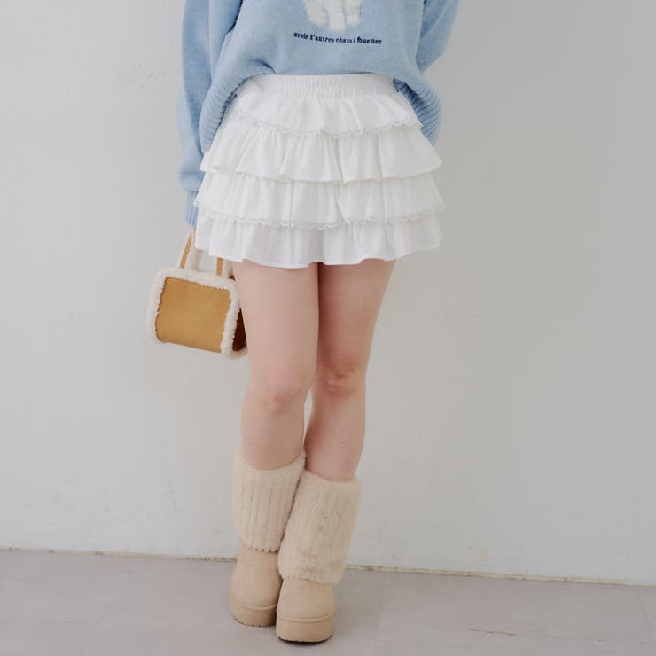 レースフリルミニスカート | NICE CLAUP / OLIVE des OLIVE　OUTLET | 詳細画像5 