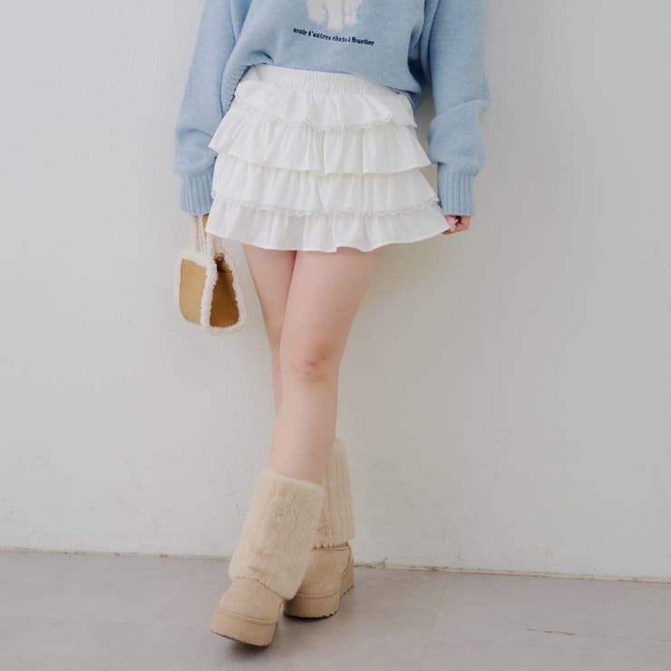 レースフリルミニスカート | NICE CLAUP / OLIVE des OLIVE　OUTLET | 詳細画像7 