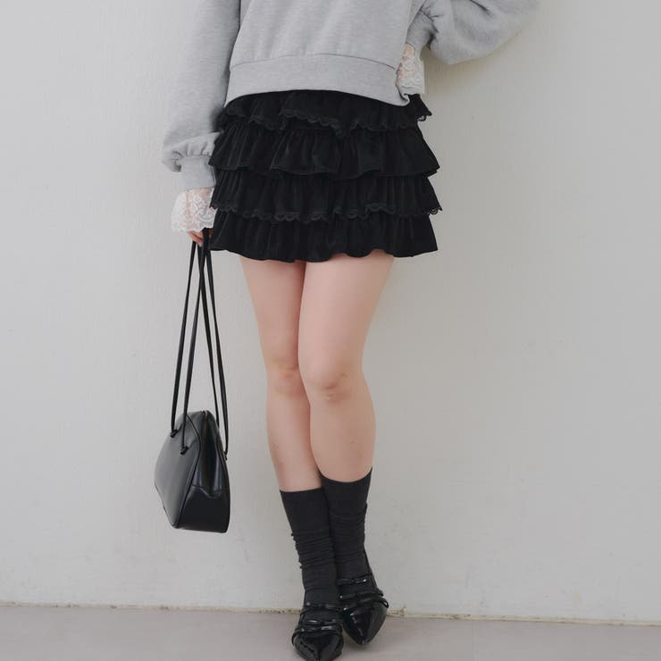 レースフリルミニスカート | NICE CLAUP / OLIVE des OLIVE　OUTLET | 詳細画像13 