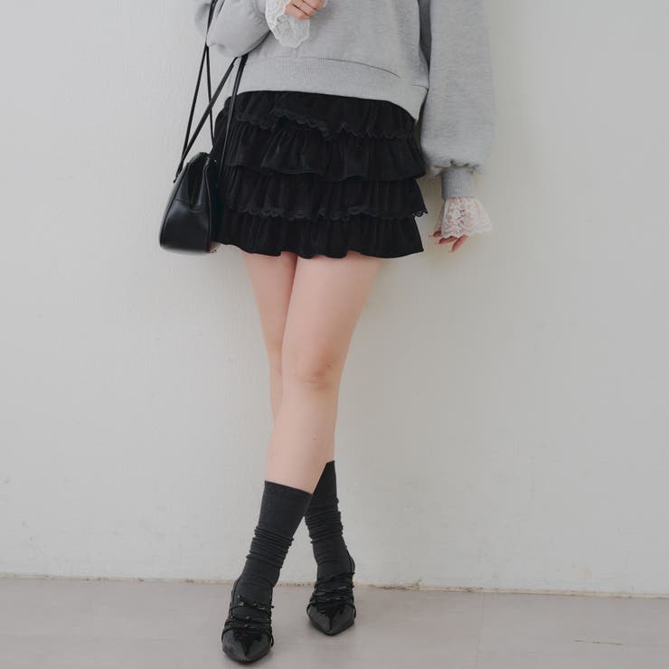 レースフリルミニスカート | NICE CLAUP / OLIVE des OLIVE　OUTLET | 詳細画像15 