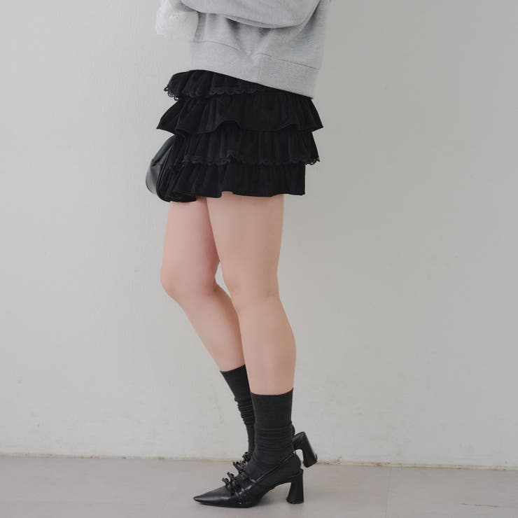 レースフリルミニスカート | NICE CLAUP / OLIVE des OLIVE　OUTLET | 詳細画像16 