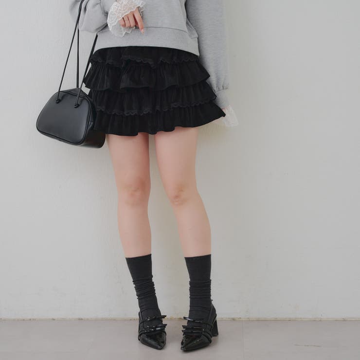 レースフリルミニスカート | NICE CLAUP / OLIVE des OLIVE　OUTLET | 詳細画像18 