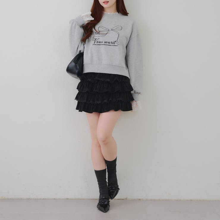 レースフリルミニスカート | NICE CLAUP / OLIVE des OLIVE　OUTLET | 詳細画像20 