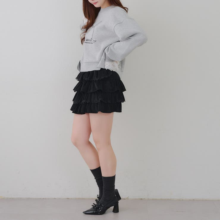 レースフリルミニスカート | NICE CLAUP / OLIVE des OLIVE　OUTLET | 詳細画像21 