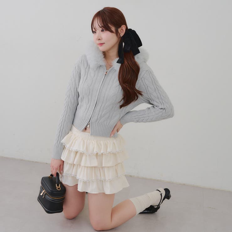 レースフリルミニスカート | NICE CLAUP / OLIVE des OLIVE　OUTLET | 詳細画像26 