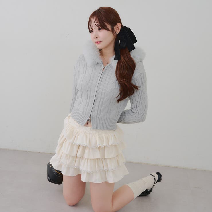 レースフリルミニスカート | NICE CLAUP / OLIVE des OLIVE　OUTLET | 詳細画像27 