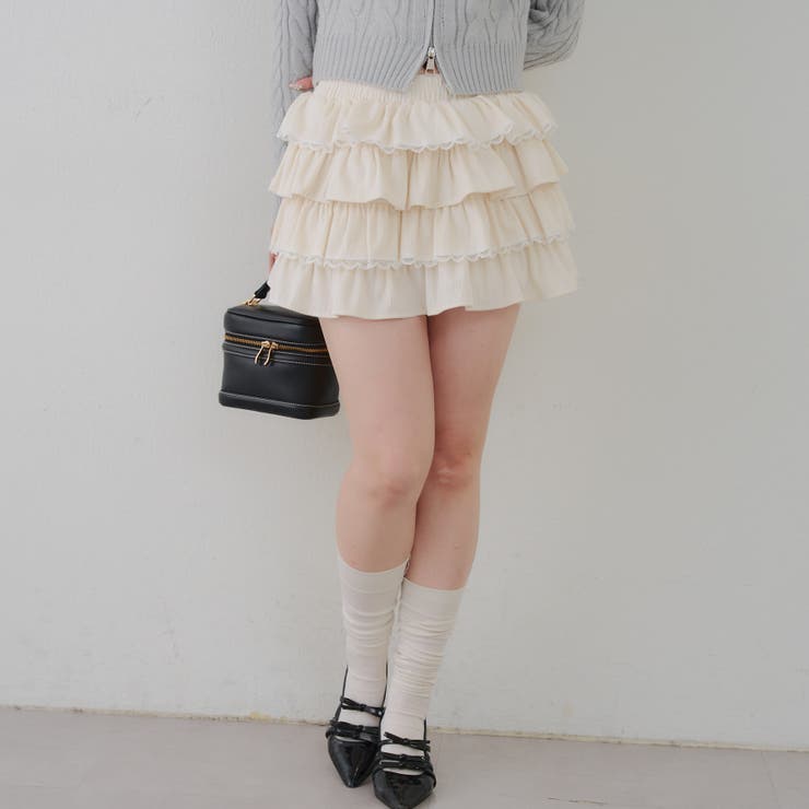 レースフリルミニスカート | NICE CLAUP / OLIVE des OLIVE　OUTLET | 詳細画像29 