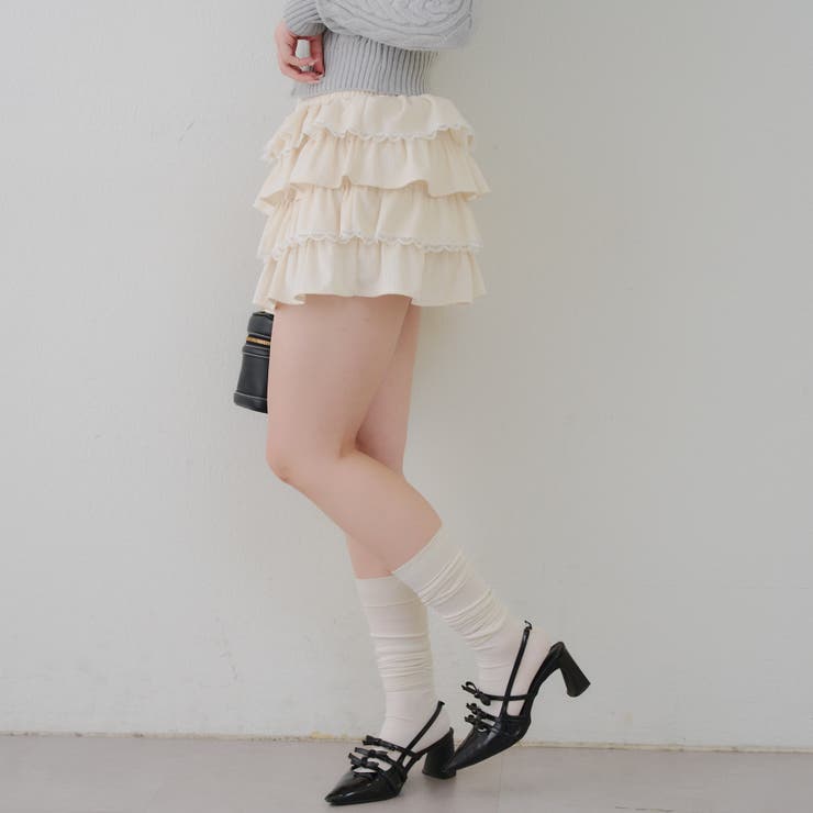 レースフリルミニスカート | NICE CLAUP / OLIVE des OLIVE　OUTLET | 詳細画像31 