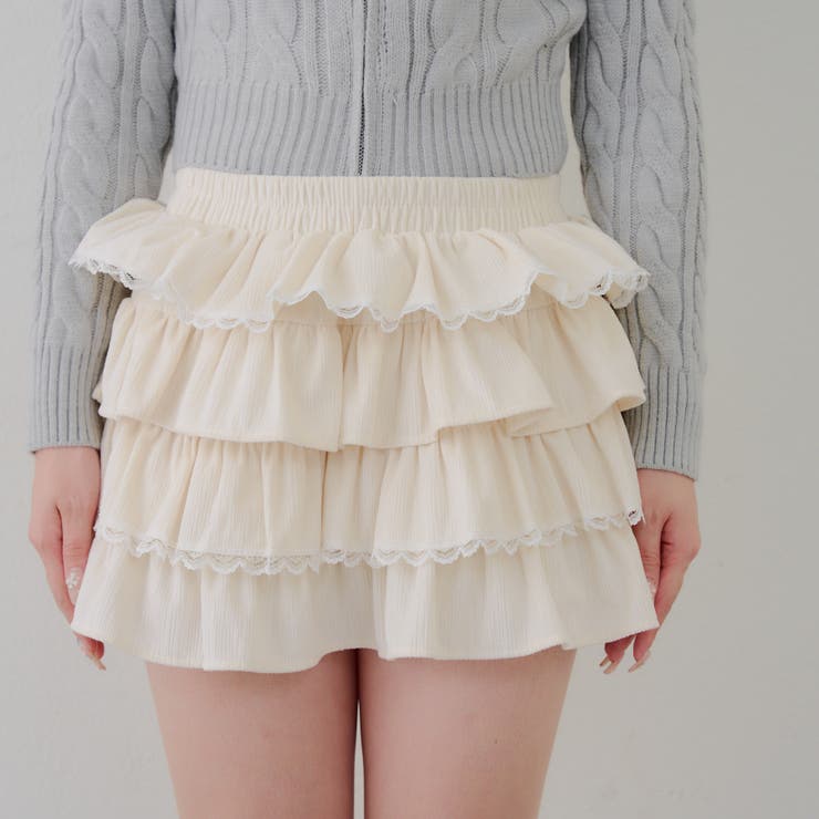 レースフリルミニスカート | NICE CLAUP / OLIVE des OLIVE　OUTLET | 詳細画像33 