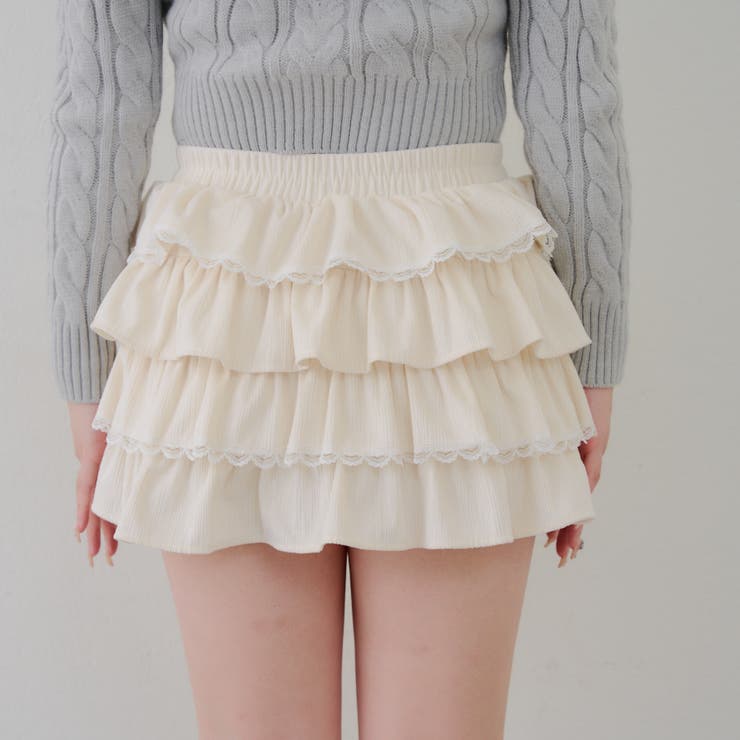 レースフリルミニスカート | NICE CLAUP / OLIVE des OLIVE　OUTLET | 詳細画像35 