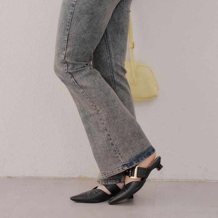 【2サイズ展開】デニムフレアパンツ | NICE CLAUP / OLIVE des OLIVE　OUTLET | 詳細画像1 