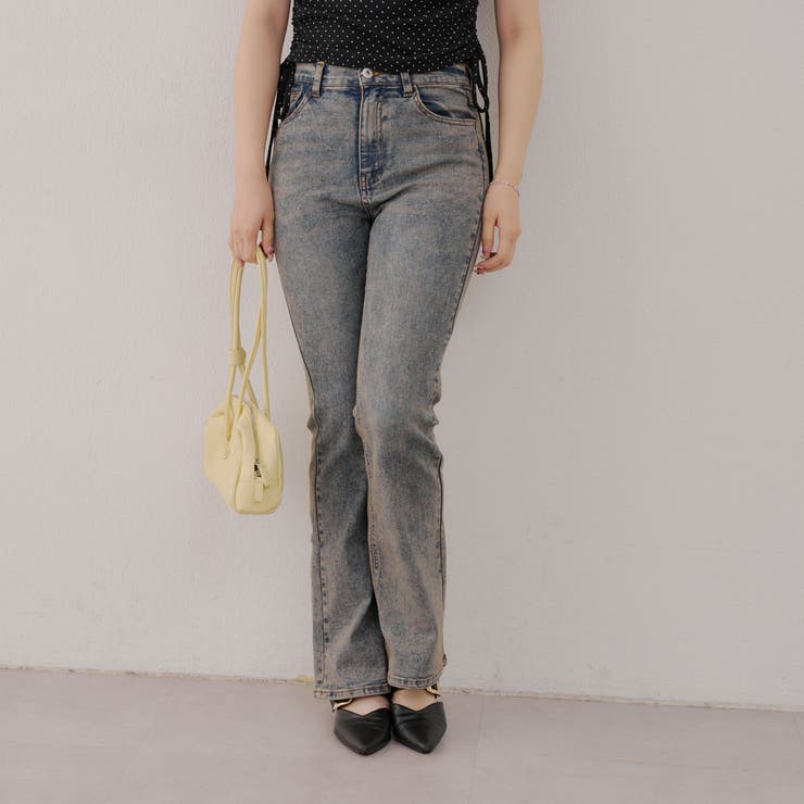 【2サイズ展開】デニムフレアパンツ | NICE CLAUP / OLIVE des OLIVE　OUTLET | 詳細画像3 