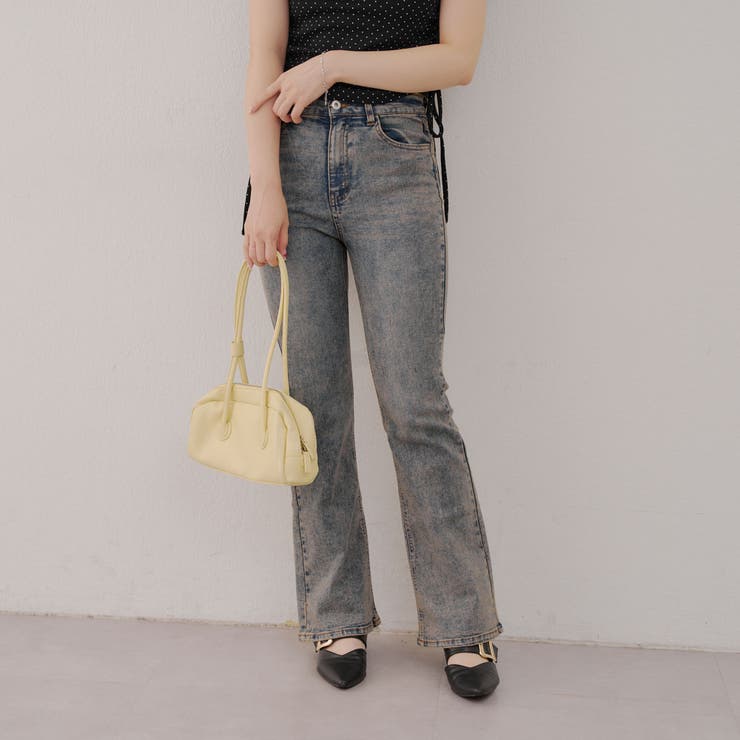 【2サイズ展開】デニムフレアパンツ | NICE CLAUP / OLIVE des OLIVE　OUTLET | 詳細画像4 