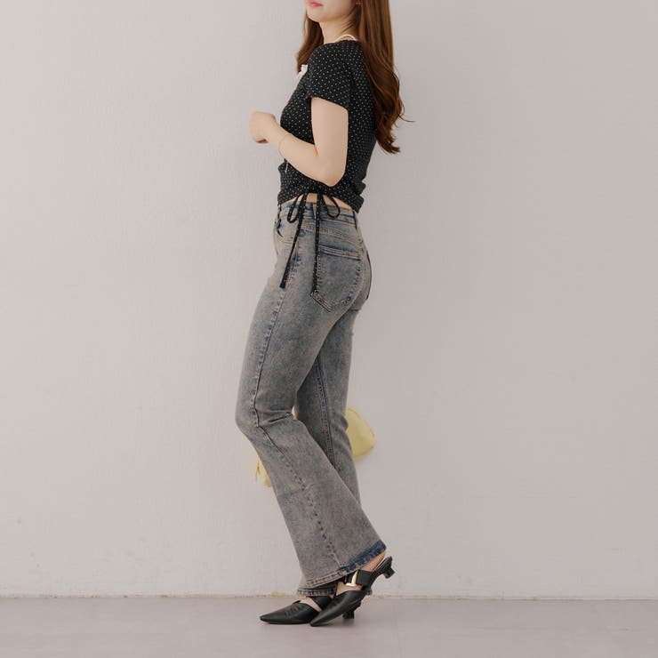 【2サイズ展開】デニムフレアパンツ | NICE CLAUP / OLIVE des OLIVE　OUTLET | 詳細画像10 