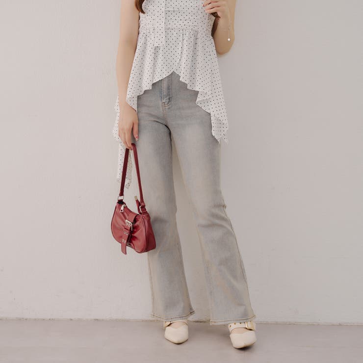 【2サイズ展開】デニムフレアパンツ | NICE CLAUP / OLIVE des OLIVE　OUTLET | 詳細画像12 