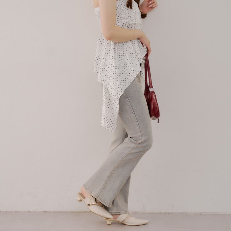 ブリーチ | 【2サイズ展開】デニムフレアパンツ | NICE CLAUP / OLIVE des OLIVE　OUTLET