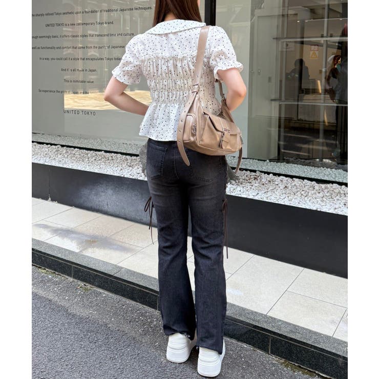 脇レースアップフレアパンツ | NICE CLAUP / OLIVE des OLIVE　OUTLET | 詳細画像27 