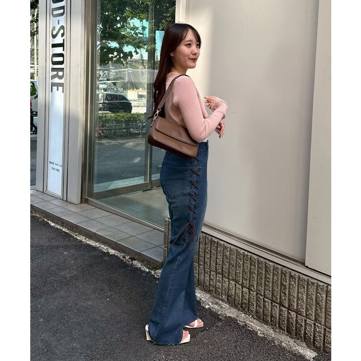 脇レースアップフレアパンツ | NICE CLAUP / OLIVE des OLIVE　OUTLET | 詳細画像51 