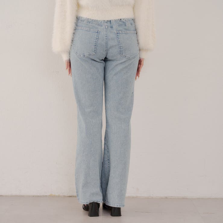 ストーン付デニムフレアパンツ | NICE CLAUP / OLIVE des OLIVE　OUTLET | 詳細画像33 