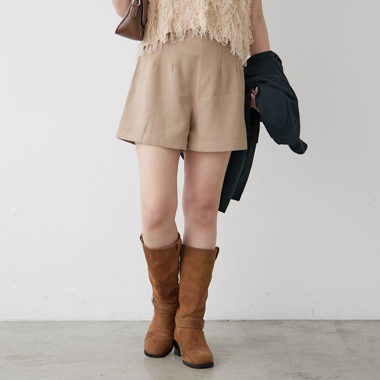 ベージュ | ハイウエストショートパンツ | RMAF　NICE CLAUP / OLIVE des OLIVE