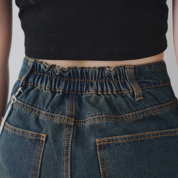 ハートチェーン付きショートパンツ[品番：OLOW0016860]｜RMAF NICE