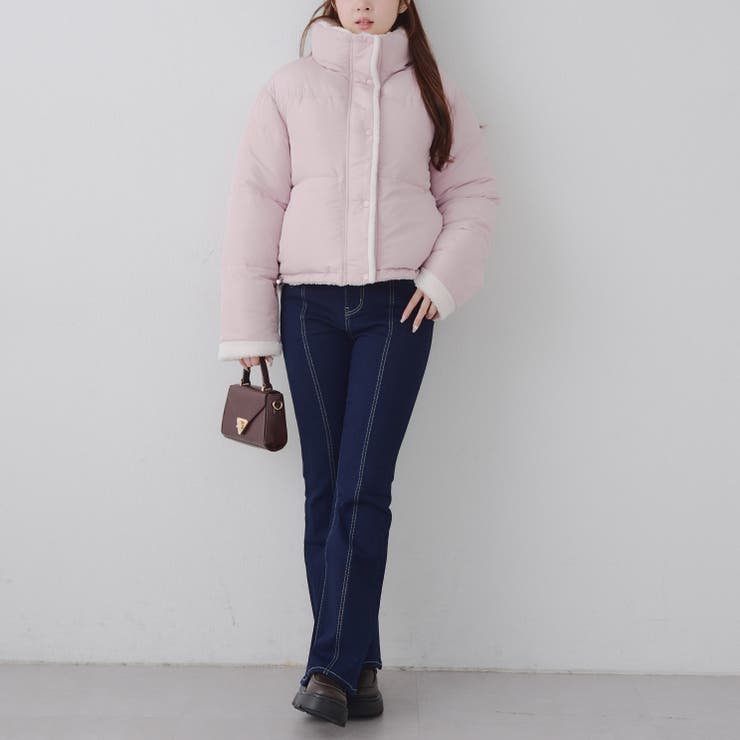 【3サイズ展開】後ろ姿まで可愛い、リボンデニムフレアパンツ | RMAF　NICE CLAUP / OLIVE des OLIVE | 詳細画像50 