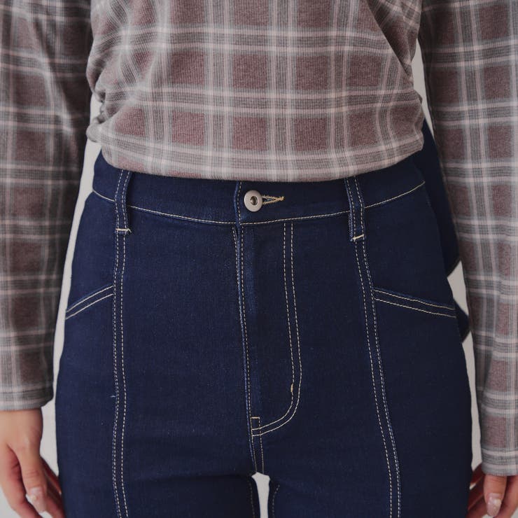 【3サイズ展開】後ろ姿まで可愛い、リボンデニムフレアパンツ | RMAF　NICE CLAUP / OLIVE des OLIVE | 詳細画像84 