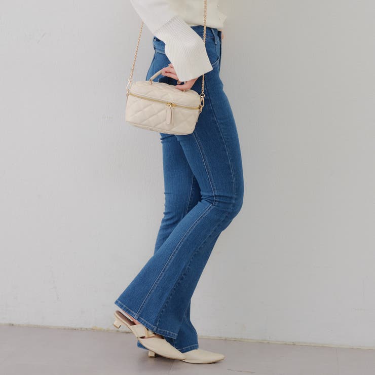 【3サイズ展開】後ろ姿まで可愛い、リボンデニムフレアパンツ | RMAF　NICE CLAUP / OLIVE des OLIVE | 詳細画像66 