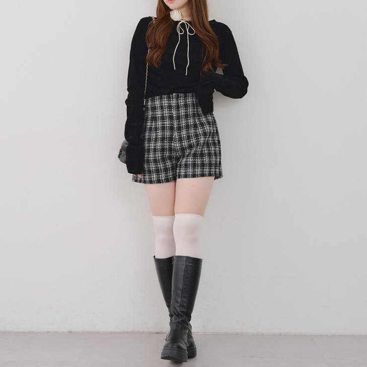 【ツイードコレクション】チェックショートパンツ | RMAF　NICE CLAUP / OLIVE des OLIVE | 詳細画像7 