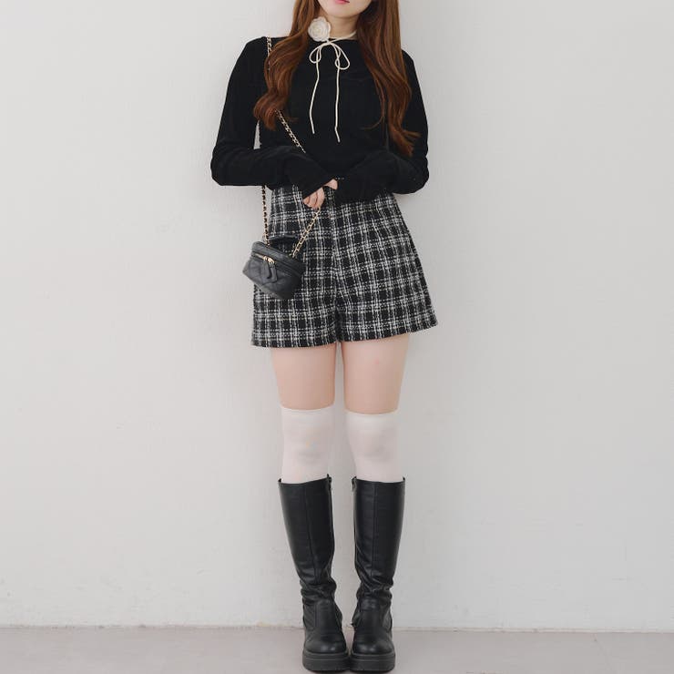 【ツイードコレクション】チェックショートパンツ | RMAF　NICE CLAUP / OLIVE des OLIVE | 詳細画像6 
