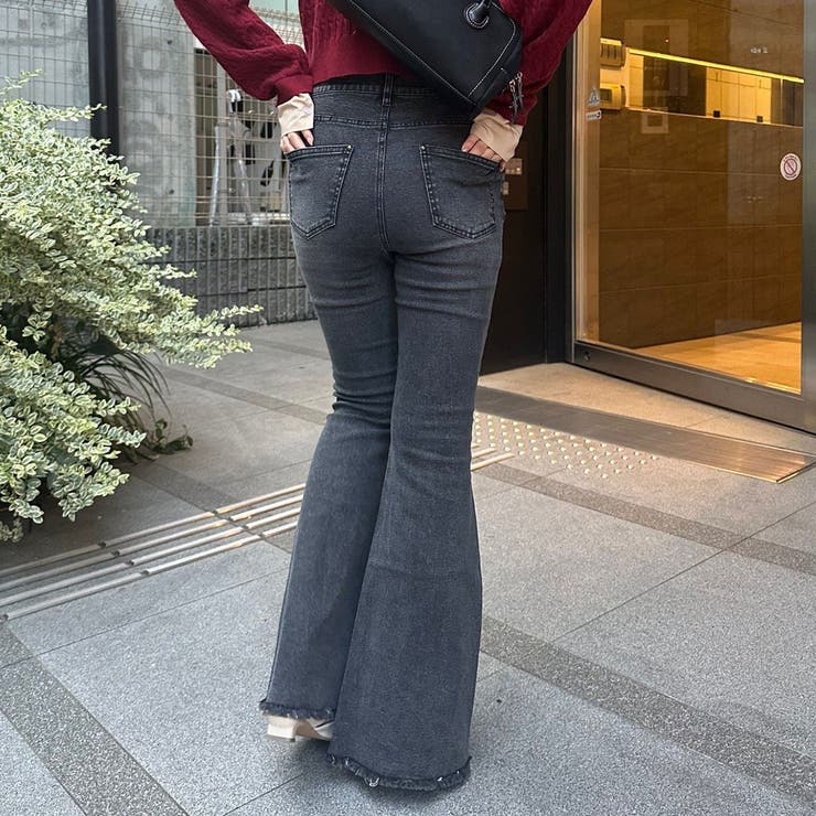 【2サイズ展開】スタッズセミフレアデニム | RMAF　NICE CLAUP / OLIVE des OLIVE | 詳細画像22 