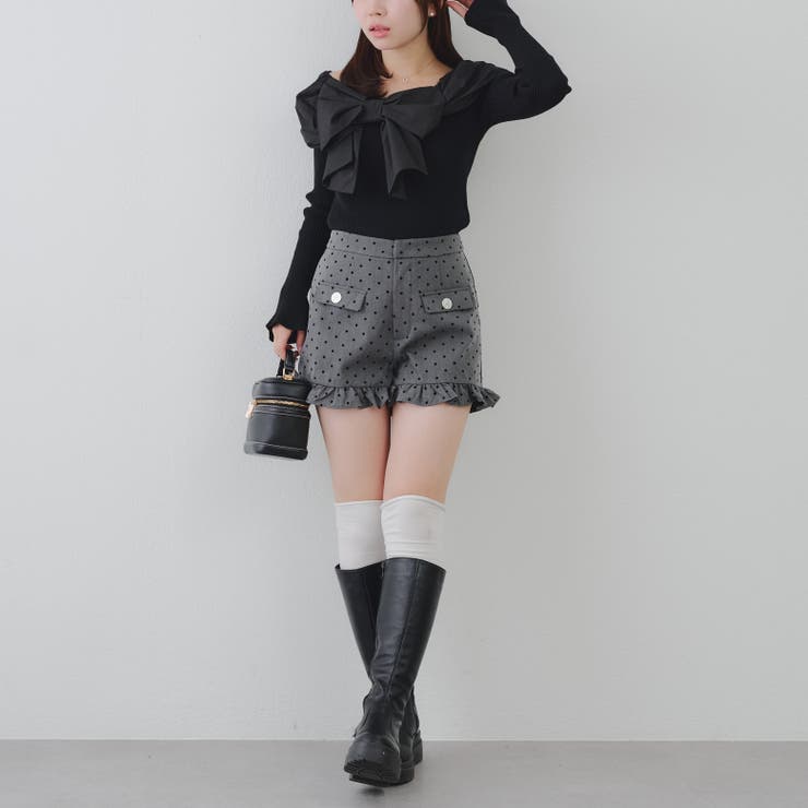 裾フリルショートパンツ | RMAF　NICE CLAUP / OLIVE des OLIVE | 詳細画像9 