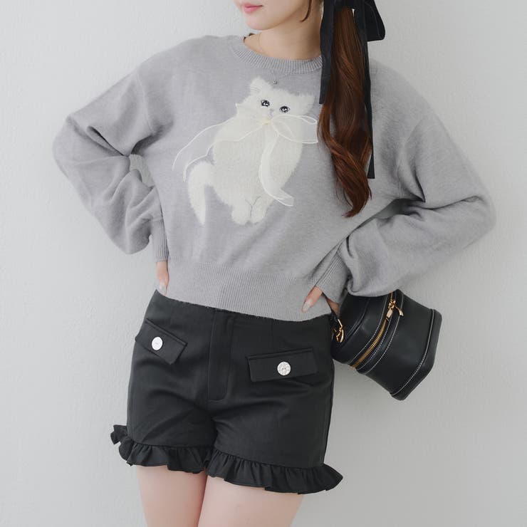 裾フリルショートパンツ | RMAF　NICE CLAUP / OLIVE des OLIVE | 詳細画像18 