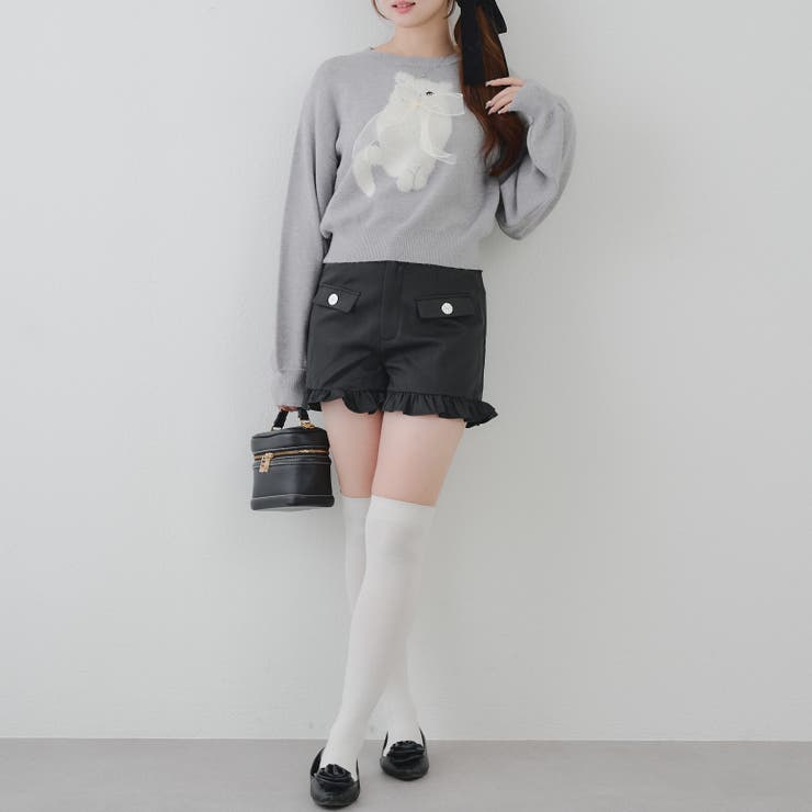 裾フリルショートパンツ | RMAF　NICE CLAUP / OLIVE des OLIVE | 詳細画像19 