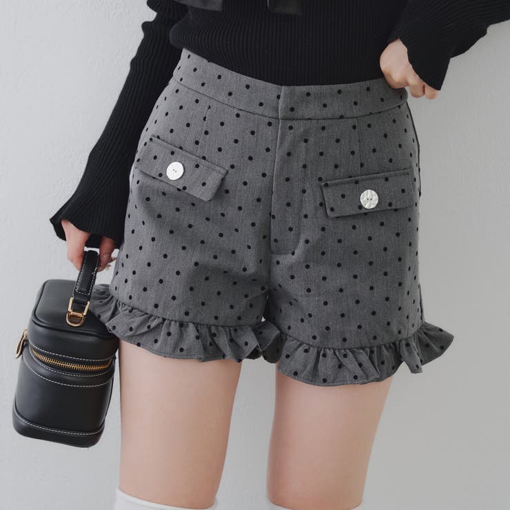 裾フリルショートパンツ | RMAF　NICE CLAUP / OLIVE des OLIVE | 詳細画像3 