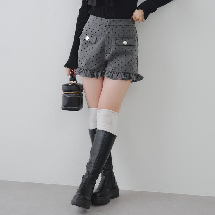 裾フリルショートパンツ | RMAF　NICE CLAUP / OLIVE des OLIVE | 詳細画像4 