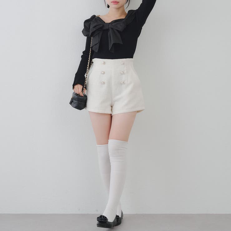 【セットアップ対応】金釦ツイードショートパンツ | RMAF　NICE CLAUP / OLIVE des OLIVE | 詳細画像20 