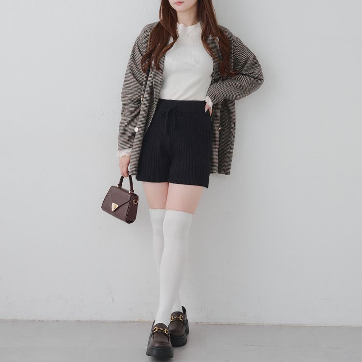 ケーブル編みニットショートパンツ | RMAF　NICE CLAUP / OLIVE des OLIVE | 詳細画像10 