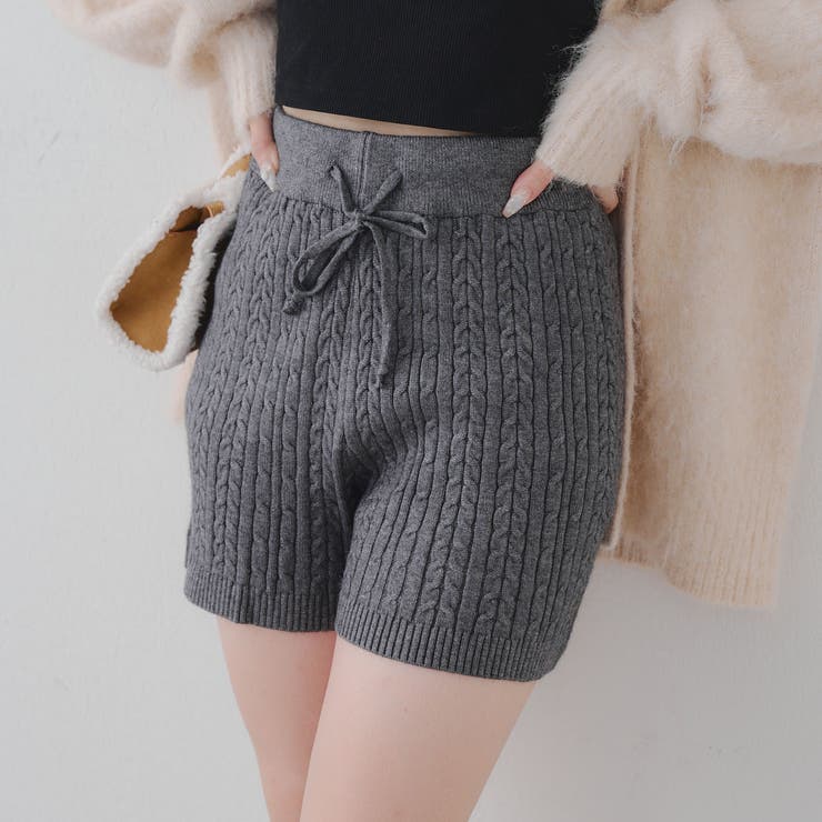ケーブル編みニットショートパンツ | RMAF　NICE CLAUP / OLIVE des OLIVE | 詳細画像11 