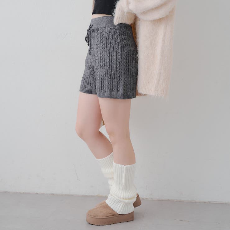 ケーブル編みニットショートパンツ | RMAF　NICE CLAUP / OLIVE des OLIVE | 詳細画像14 