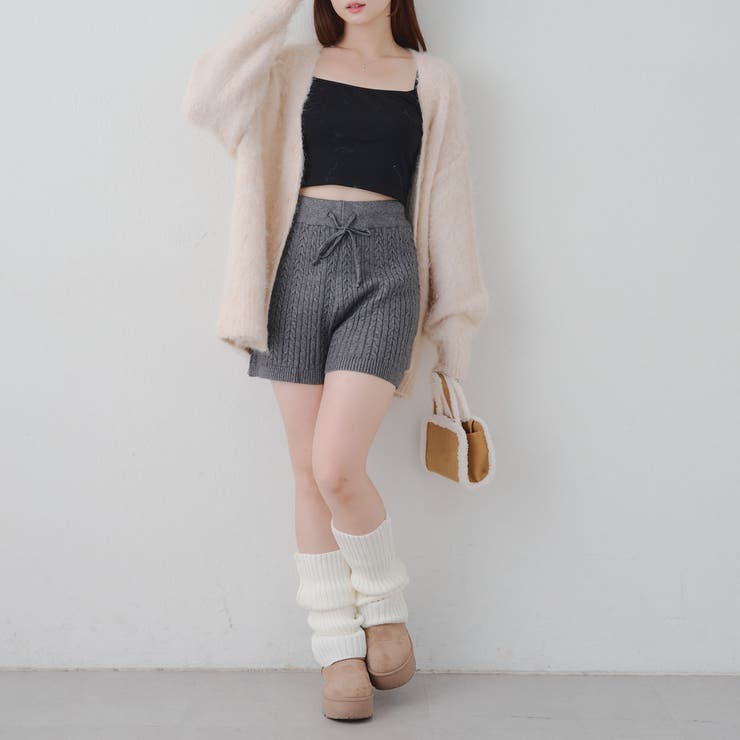 ケーブル編みニットショートパンツ | RMAF　NICE CLAUP / OLIVE des OLIVE | 詳細画像15 